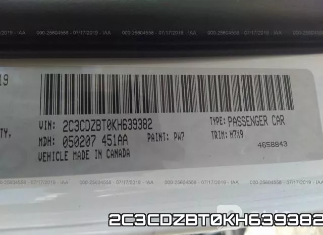 2C3CDZBT0KH639382 фото 10