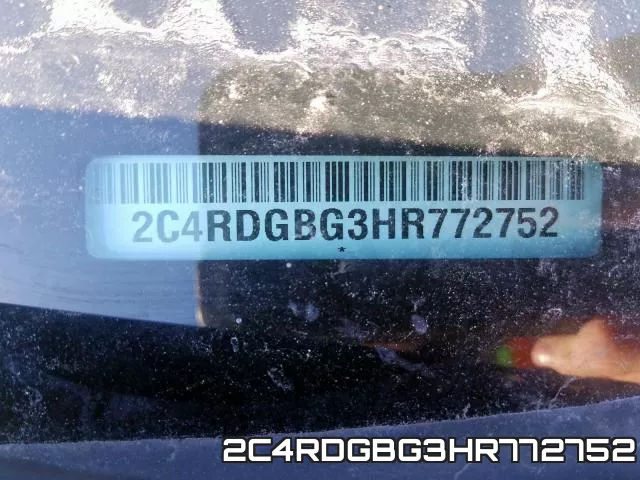 2C4RDGBG3HR772752 фото 2