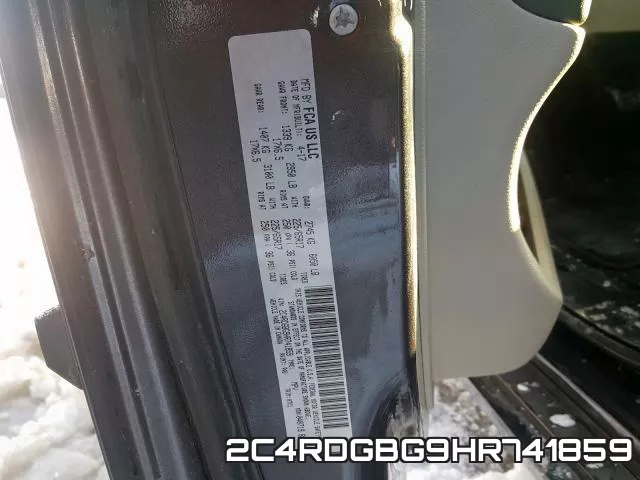 2C4RDGBG9HR741859 фото 2