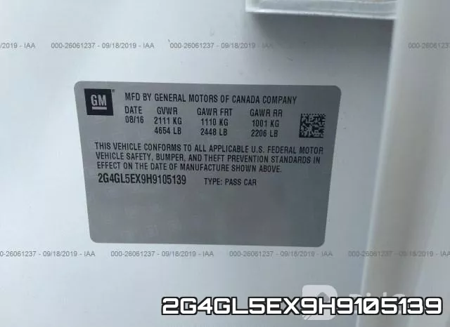 2G4GL5EX9H9105139 фото 10