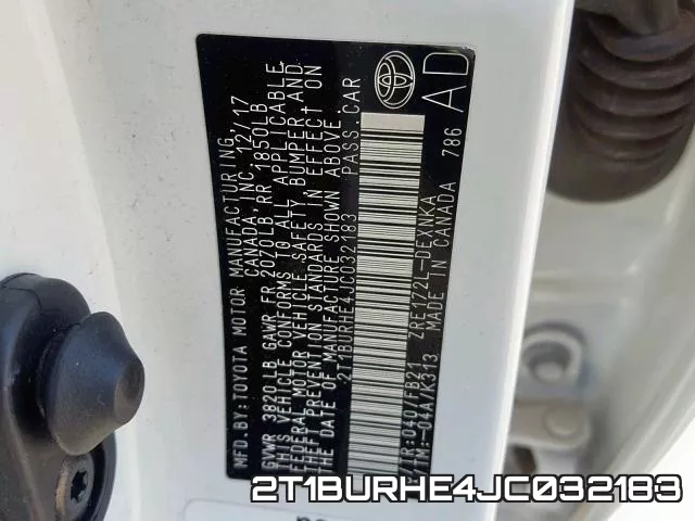 2T1BURHE4JC032183 фото 2