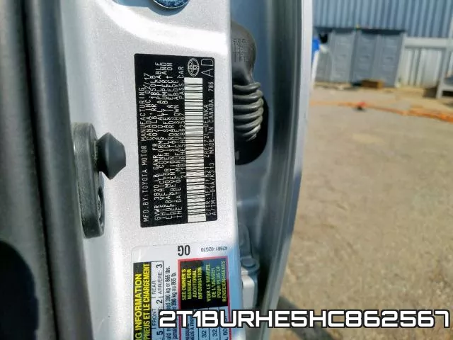2T1BURHE5HC862567 фото 2