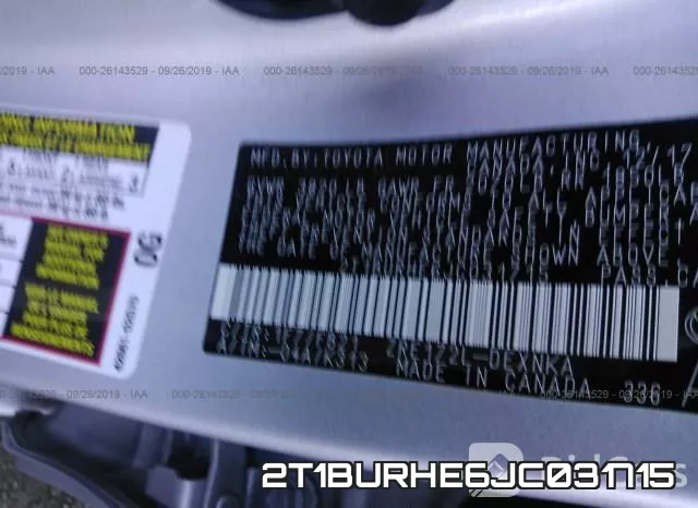 2T1BURHE6JC031715 фото 8