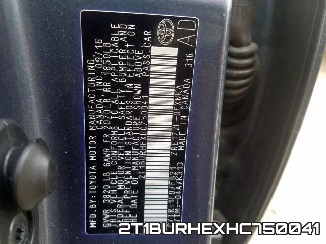 2T1BURHEXHC750041 фото 2