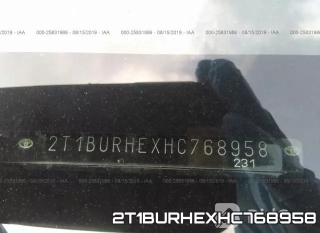 2T1BURHEXHC768958 фото 7