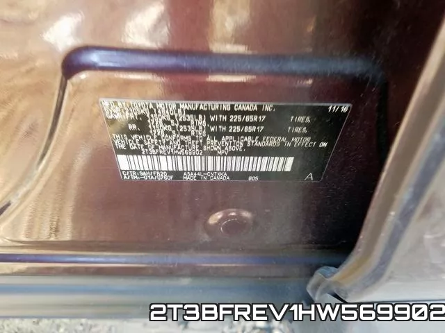 2T3BFREV1HW569902 фото 2