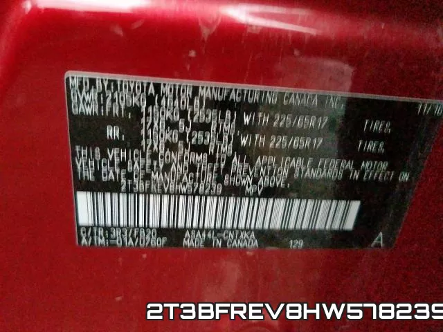 2T3BFREV8HW578239 фото 2