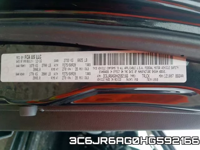 3C6JR6AG0HG592166 фото 2