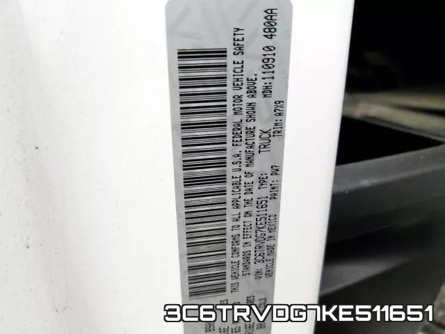 3C6TRVDG7KE511651 фото 2