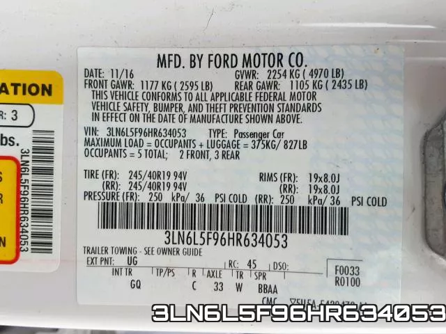 3LN6L5F96HR634053 фото 2