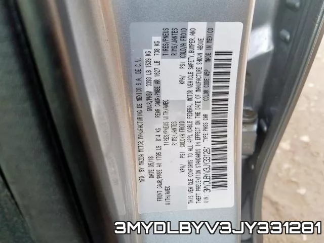 3MYDLBYV3JY331281 фото 2