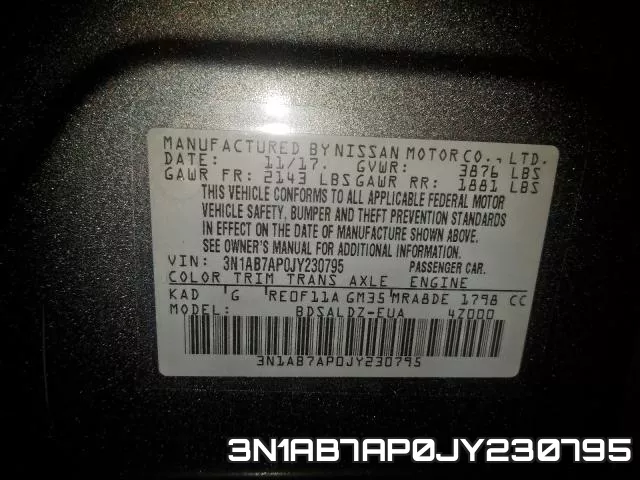 3N1AB7AP0JY230795 фото 2