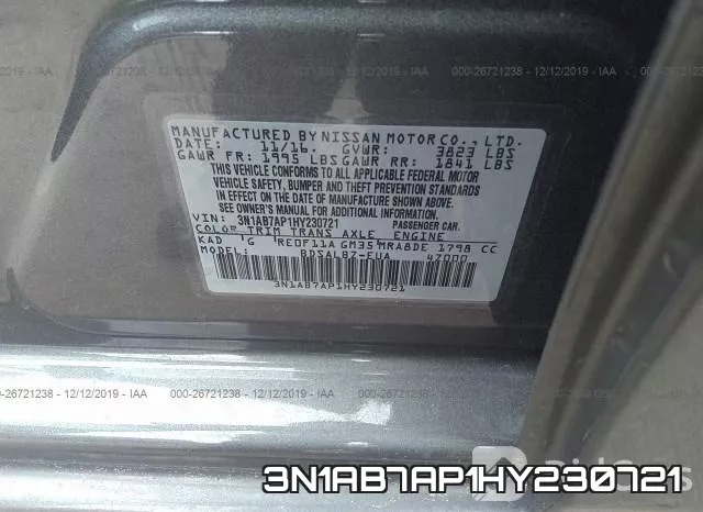 3N1AB7AP1HY230721 фото 10