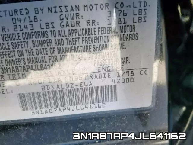3N1AB7AP4JL641162 фото 2