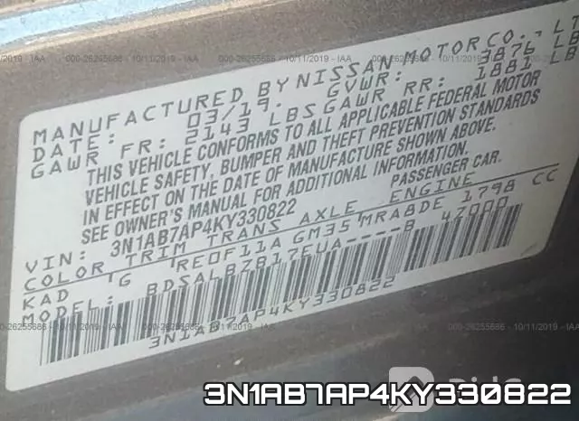 3N1AB7AP4KY330822 фото 10