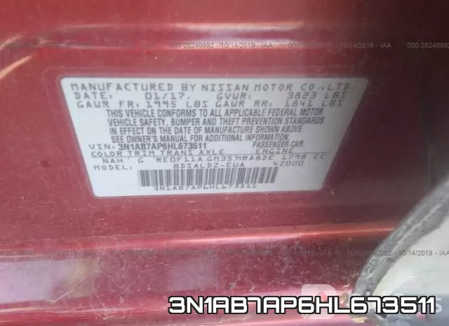 3N1AB7AP6HL673511 фото 8