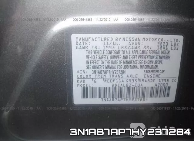 3N1AB7AP7HY237284 фото 8