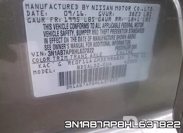 3N1AB7AP8HL637822 фото 9
