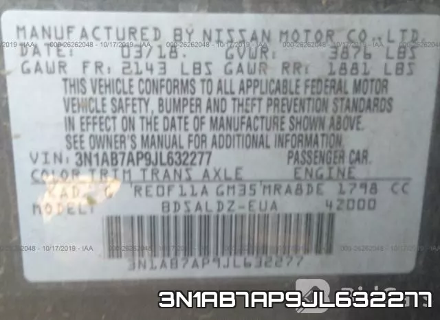 3N1AB7AP9JL632277 фото 9