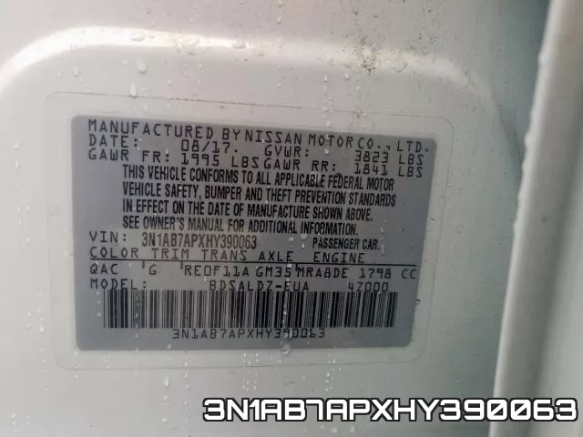 3N1AB7APXHY390063 фото 2
