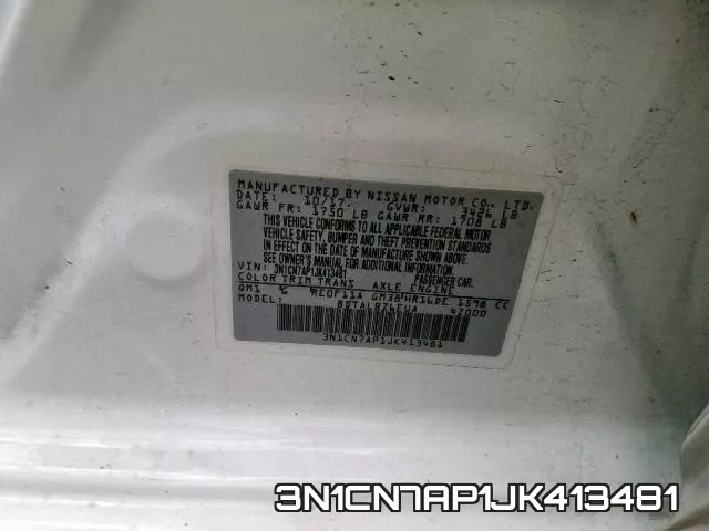 3N1CN7AP1JK413481 фото 2