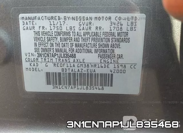 3N1CN7AP1JL835468 фото 8