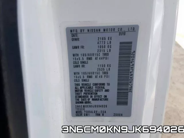 3N6CM0KN9JK694026 фото 2