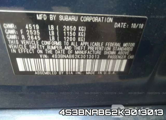 4S3BNAB62K3013013 фото 9