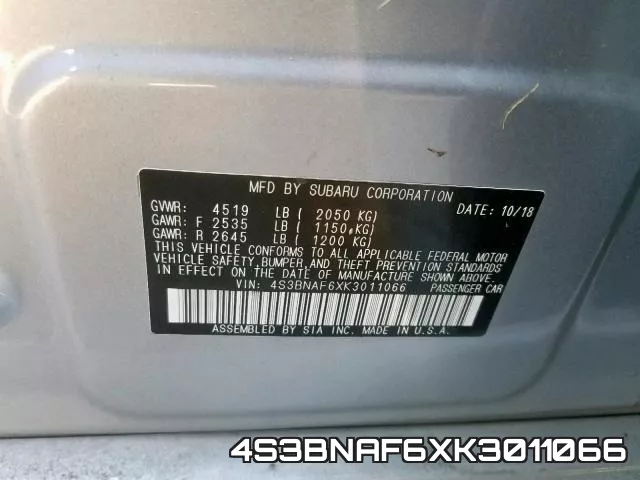 4S3BNAF6XK3011066 фото 2