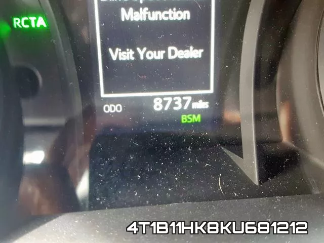 4T1B11HK8KU681212 фото 9
