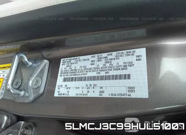 5LMCJ3C99HUL51007 фото 9