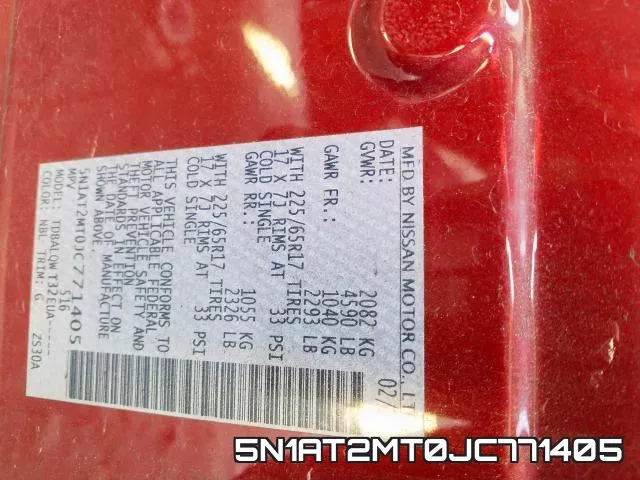 5N1AT2MT0JC771405 фото 2
