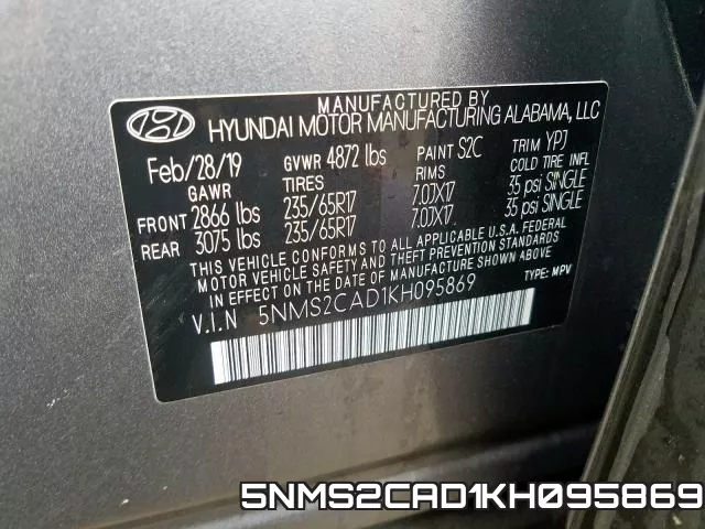 5NMS2CAD1KH095869 фото 2