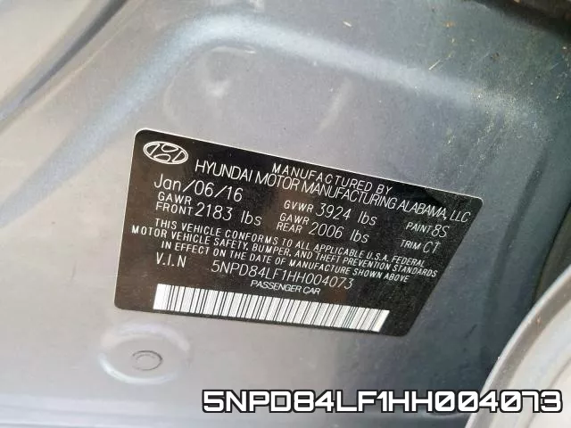 5NPD84LF1HH004073 фото 2