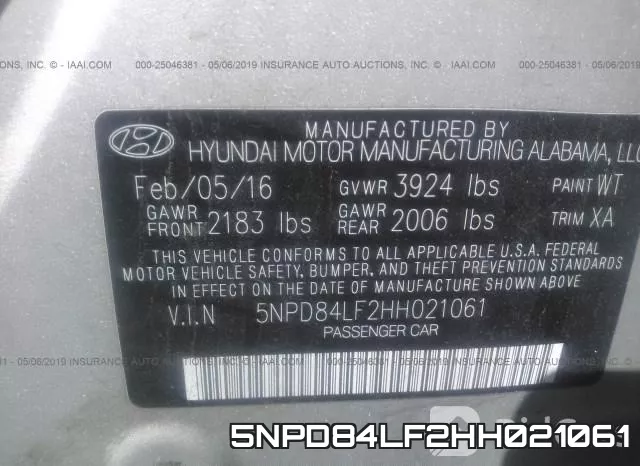 5NPD84LF2HH021061 фото 10