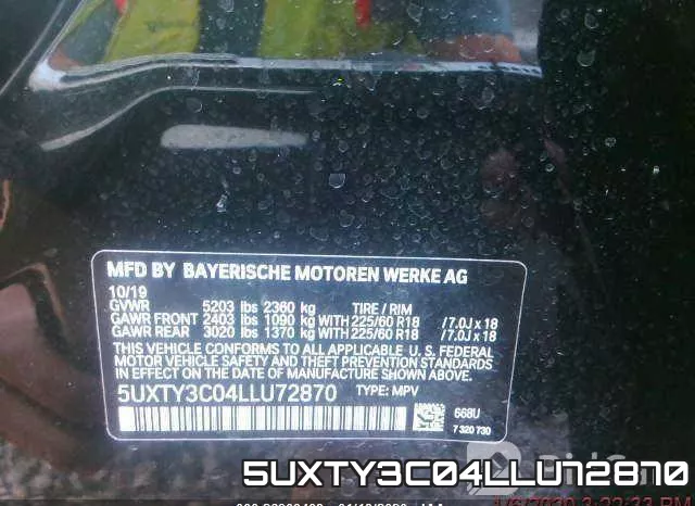 5UXTY3C04LLU72870 фото 8