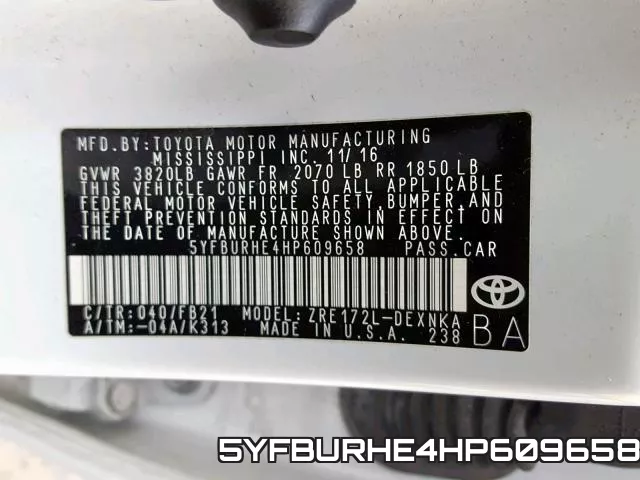 5YFBURHE4HP609658 фото 2
