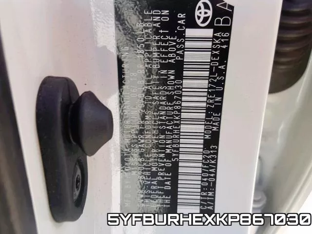 5YFBURHEXKP867030 фото 2
