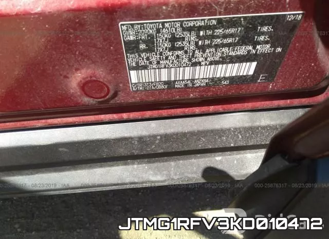 JTMG1RFV3KD010472 фото 9