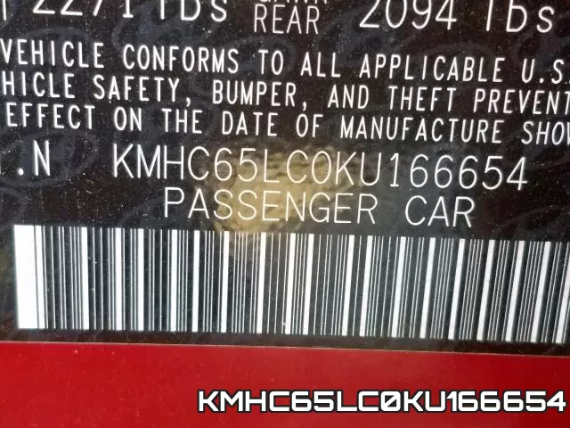 KMHC65LC0KU166654 фото 2