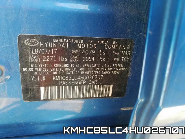 KMHC85LC4HU026707 фото 2