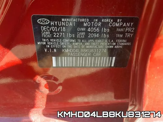 KMHD04LB8KU831274 фото 2