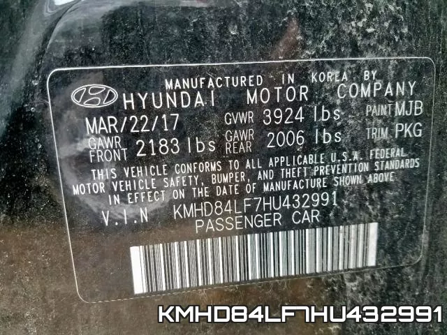KMHD84LF7HU432991 фото 2