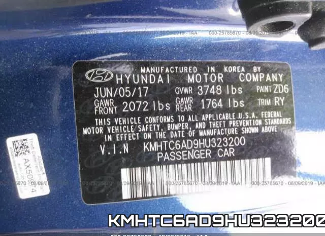 KMHTC6AD9HU323200 фото 9