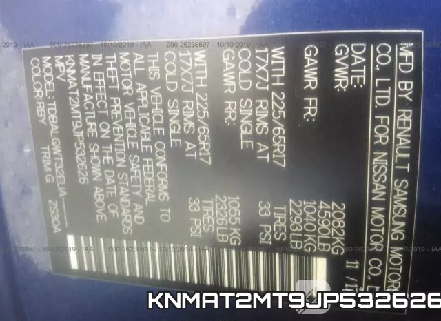 KNMAT2MT9JP532626 фото 9