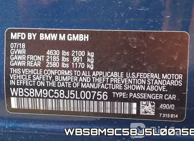 WBS8M9C58J5L00756 фото 10