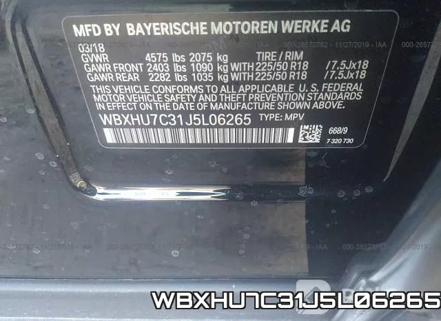 WBXHU7C31J5L06265 фото 9