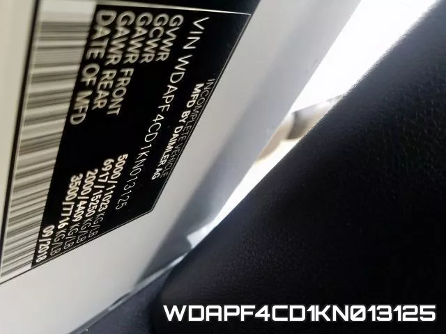 WDAPF4CD1KN013125 фото 2