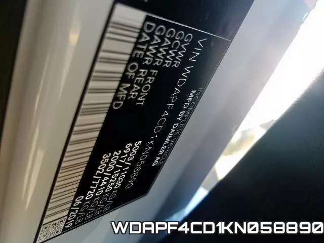 WDAPF4CD1KN058890 фото 2