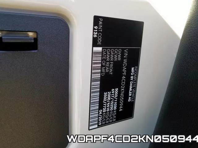 WDAPF4CD2KN050944 фото 2